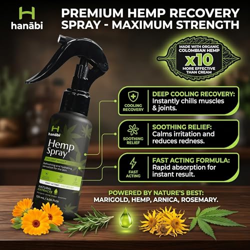 Maximum Strength Hemp Oil Spray with Calendula Lavender & Arnica 4.1 oz
