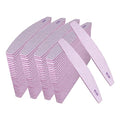 Nail Files 80/80 Grit (100 Pack), Emery Boards for Acrylic Nails and Gel Nails, Coarse Nail File 80 Grits Double Sided Emory Board Professional Nail Filers Reusable Washable Manicure Curved Gray Bulk