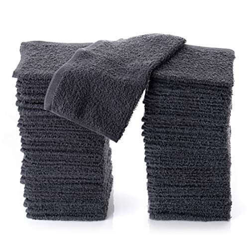 Simpli-Magic Towels, 12¡±x12¡± Washcloths, Gray 24 Count