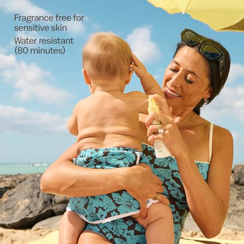Sun Bum Baby SPF 50 Mineral Sunscreen Spray - Travel Size 6 Fl Oz - Sensitive Skin & Face & Body Protection, Fragrance-Free, 2 Pack