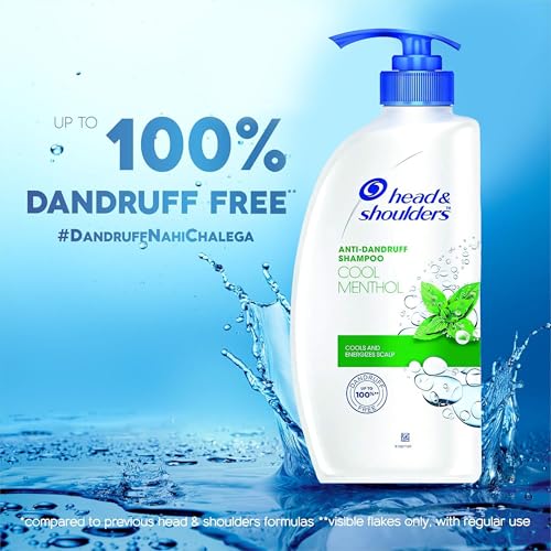 Head & Shoulders Anti Dandruff Shampoo, 2 Pack, Cool Menthol Scent Refreshes and Cleanses Scalp, Daily Use For all Hair Types, 22 oz Pump Bottles