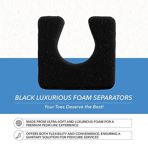 ForPro Sole Toe Separator Black Pack of 576 - Luxurious Foam Pedicure Spacers