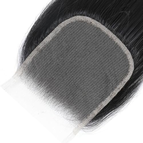 Natural Color Lace Closure 4x4 HD Transparent Swiss Lace 18 Inch Straight Human Hair - Variation LC #1B S