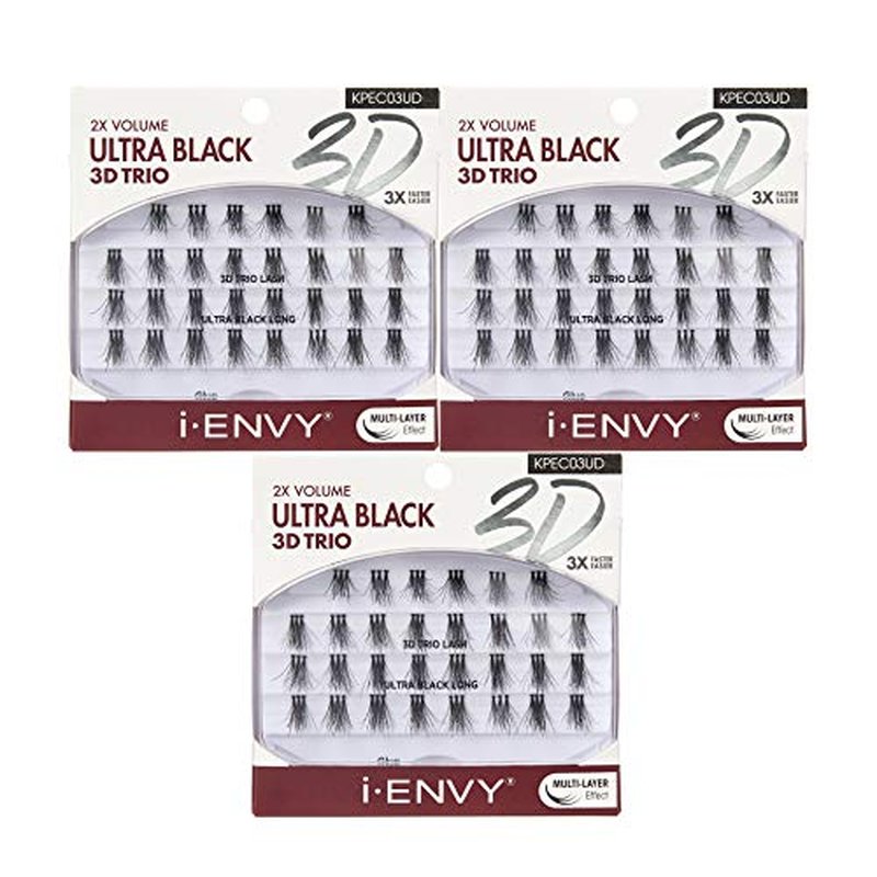 i?ENVY 3D Trio Ultra Black Long Lashes (3 Pack)