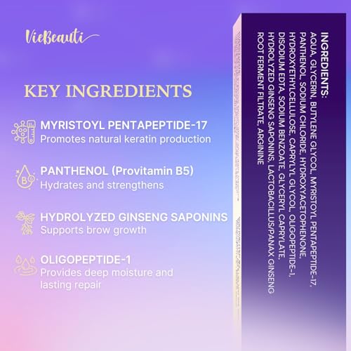 VieBeauti Multicolor Eyelash Growth Serum 3mL for Longer Fuller Lashes