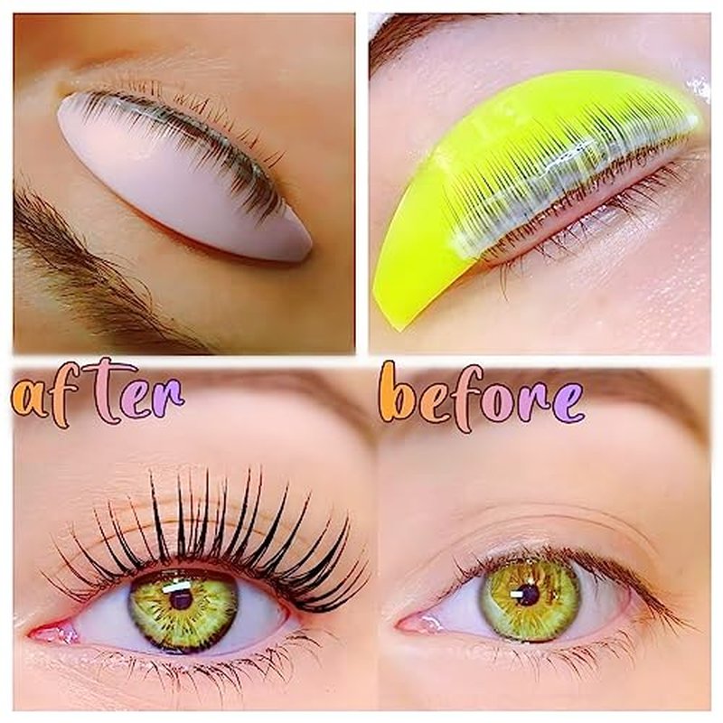 Lami Lash Lift Pad LM Curl Soft 6 Size Lifting Shield Eyelash Perming Rod Neon Lamination Roller Elastic Perm Rods With Ribbon Cover Silicone Eye Patch Y Brush Lash Lift Tools Lash Tips Won't Hit Eye