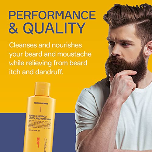 Men's Beard Shampoo Woodland Harmony Natural Vegan Gentle Cleansing Wash - 8.45 Fl Oz - Variation of THIS listing