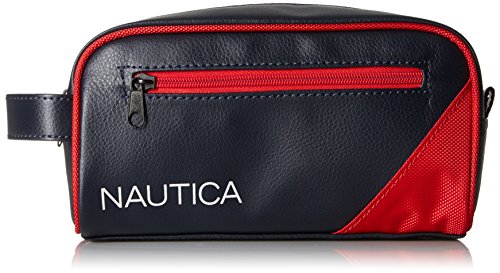 Nautica Men's Travel Toiletry Bag Organizer 1 Size Red Vegan Leather