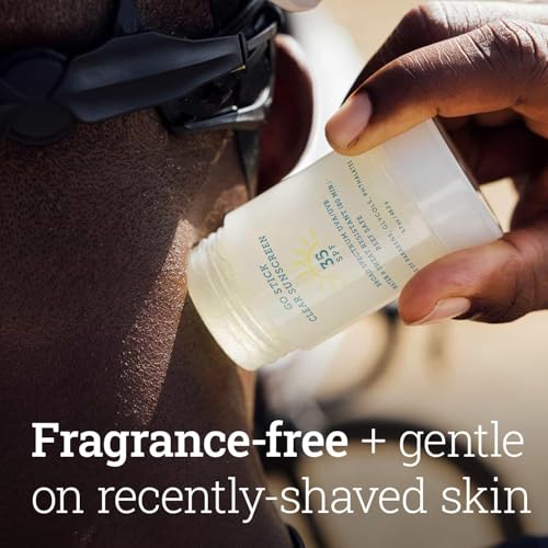 Oars + Alps Clear Face Sunscreen Stick, SPF 35 Travel Sunscreen Roll On for Face & Body, SPF Stick with Vitamin E & Antioxidants, Water & Sweat Resistant, All Skin Types, Moisturizing, 1.7oz, 2pk