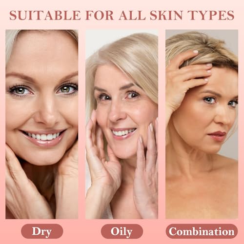 Super Vitamin C Serum for Women Over 70, Vitamin C Serum for Face, All-In-One Hydrating, with Hyaluronic Acid Vitamin E Smooths Fine Lines for Neck Face, 50ML, 3 Packs