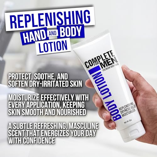 Men's Body Wash & Lotion Bundle: Cleanse Dirt and Odors, Hydrate Skin for All-Day Moisturization, Sulfate-Free, Paraben-Free Skincare for Men, Men's Shower Gel & Moisturizing Lotion