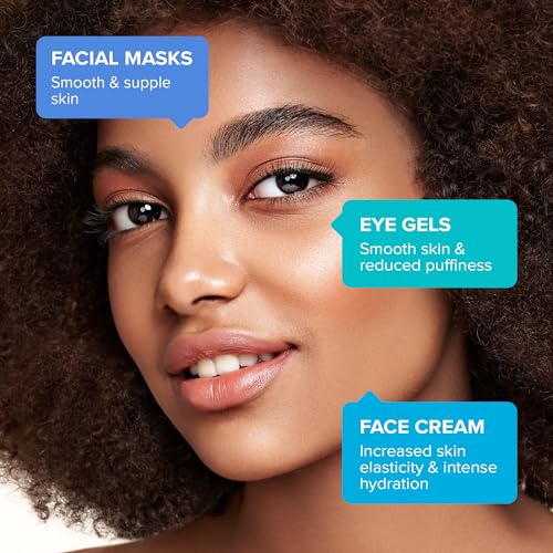 MAREE Skincare Essentials Bundle - Eye Gels, Facial Masks & Face Cream - Under Eye Gels for Puffy Eyes, Anti Aging Face Cream & Moisturizing Sheet Masks - Marine Collagen & Hyaluronic Acid, Retinol