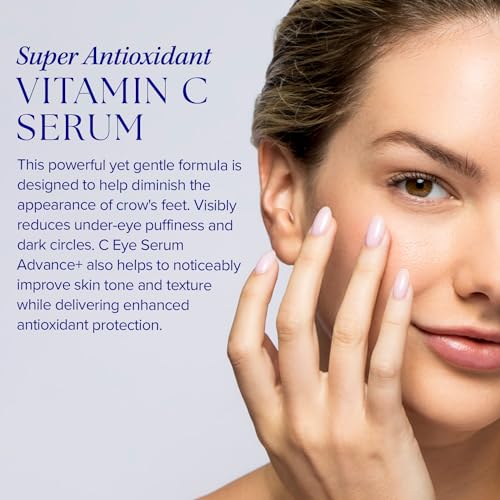 iS CLINICAL C Eye Advance+ 0.5 Fl Oz Brightening Under-Eye Cream for Dark Circles & Puffiness