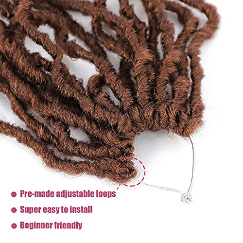 36 Inch Faux Locs Crochet Hair Pre Looped Distressed Synthetic 7 Pack #30 - Desire4Hair