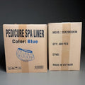 Professional Disposable spa Pedicure Liner (Blue 400 pcs) 1200mm x 1200mm Fit Most Pedicure Spas 9.8 Micron