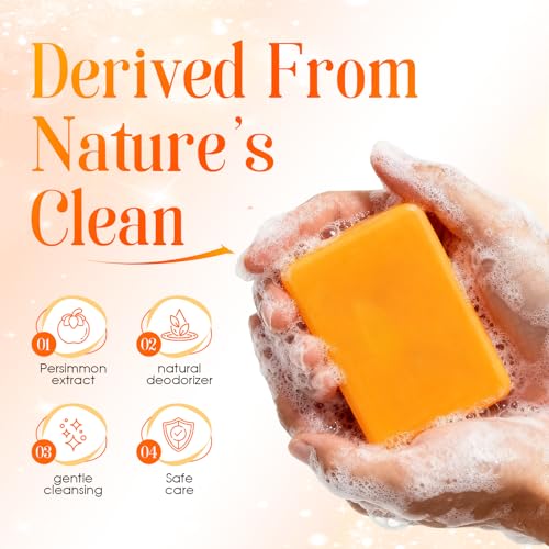 Persimmon Soap & Body Wash Set for Sensitive Skin - Odor Control, 2 Piece