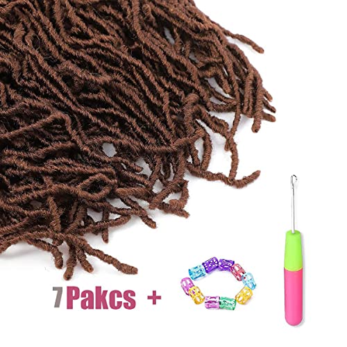 36 Inch Faux Locs Crochet Hair Pre Looped Distressed Synthetic 7 Pack #30 - Desire4Hair