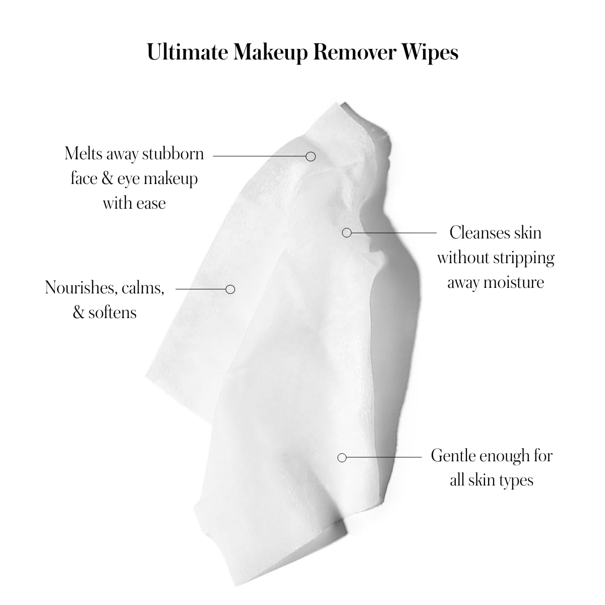 RMS Beauty Makeup Remover Wipes - Organic Coconut Oil Makeup Remover, Oil Based Makeup Remover, Face Wash & Eye Makeup Remover, Make Up Wipes for Face