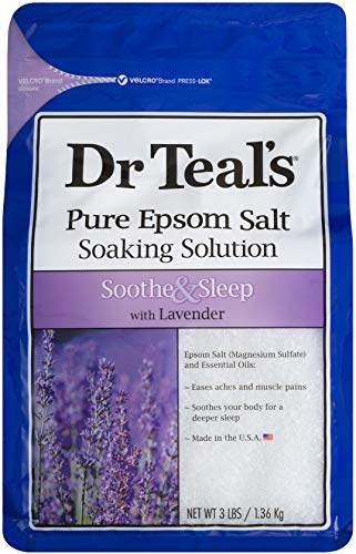 Eucalyptus & Lavender Epsom Salt Bath Soaking Solution - 48 Ounce Pack of 2, 6lbs Total