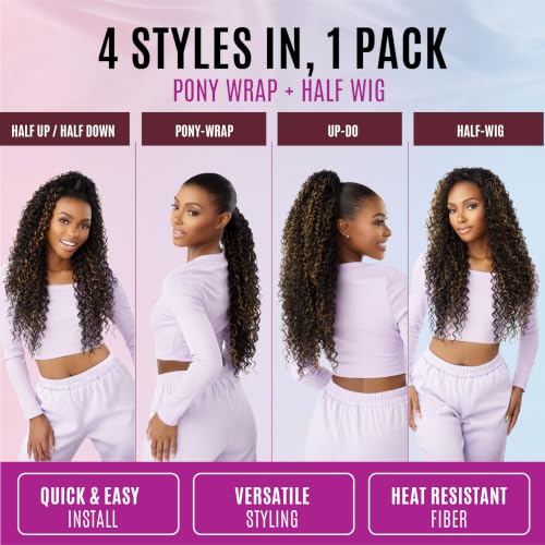 Sensationnel Instant Updown Half Wig & Ponytail Style TH2/27