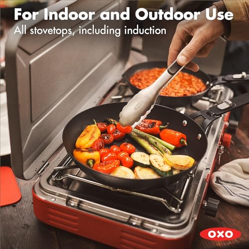 OXO 10-Inch Pre-Seasoned Carbon Steel Frying Pan Skillet with Detachable Handle