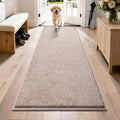 PURRUGS Taupe Hallway Runner Rug - 31.5" x 70" Low Profile Door Mat