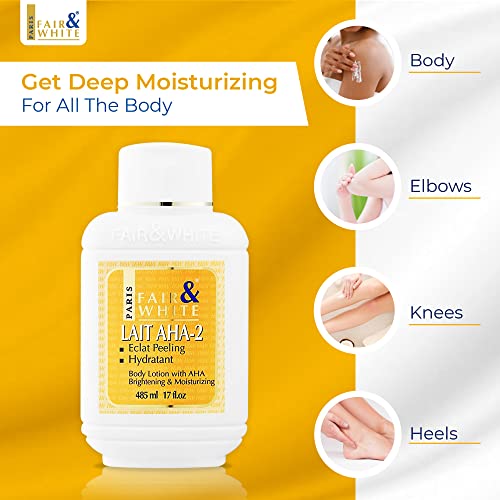 AHA Body Lotion for Skin Brightening and Moisturizing - 17.6 fl oz / 500ml