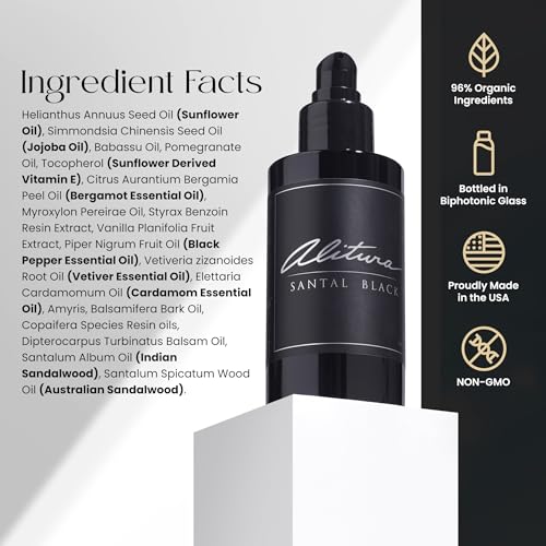 Santal Black Hair and Body Oil - Botanical Moisturizer & Leave-In Treatment
