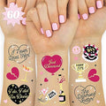 xo, Fetti Divorce Party Temporary Tattoos - 60 Foil Styles | Just Divorced Party Supplies, Break Up Party Favors, Single Ladies Party Decorations, Ex-Wife Gag Gift, Newly Divorced
