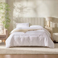 Nestl Linen King Headboard Wall Mount with 3D Soundproof Panels - Easy Assembly