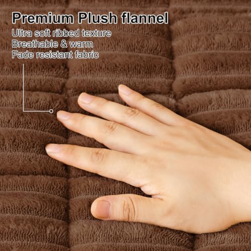 Pet Couch Cover for Dogs - Non Slip Washable Sofa Protector 35.4x95 Brown