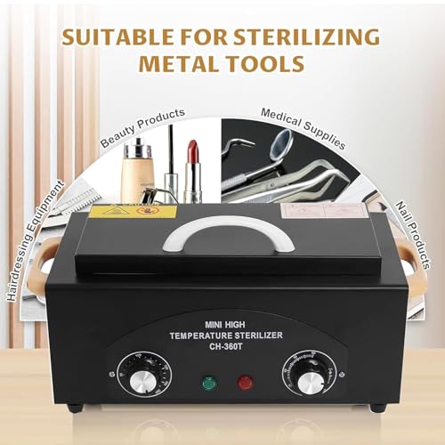 High Temperature Metal Tool Cleaning Box Black with Pouches - 2L