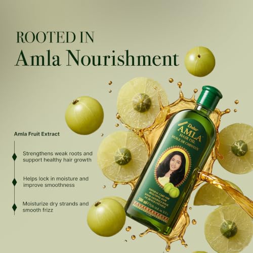 Amla Hair Oil with Vitamin C - 16.9 Fl Oz (Pack of 2) for Nourishing & Strengthening Hair