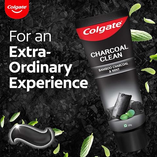 Colgate Charcoal Clean Black Gel Toothpaste 480g (4x120g) Deep Clean