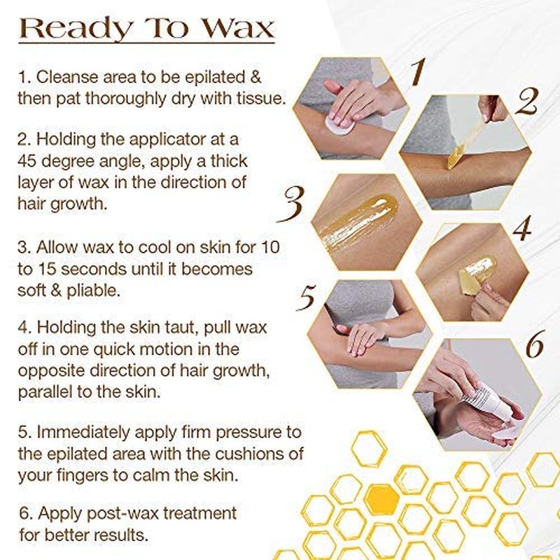 GiGi Strip Free Microwave Formula Hair Removal Wax, 8 oz