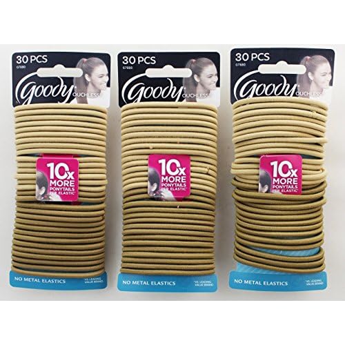 Goody Blonde Elastics 30 Count (Pack of 3)