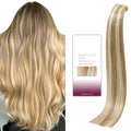 Hair Extensions Tape in Human Hair 18 Inch Bleach Blonde 40g - WindTouch Variation of THIS listing