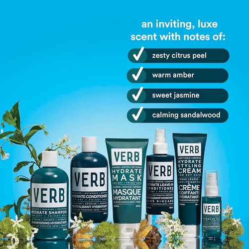 Hydrating Hair Oil with Warm Jasmine Scent - Frizz Control & Heat Protection - Amber + Warm Jasmine Variation