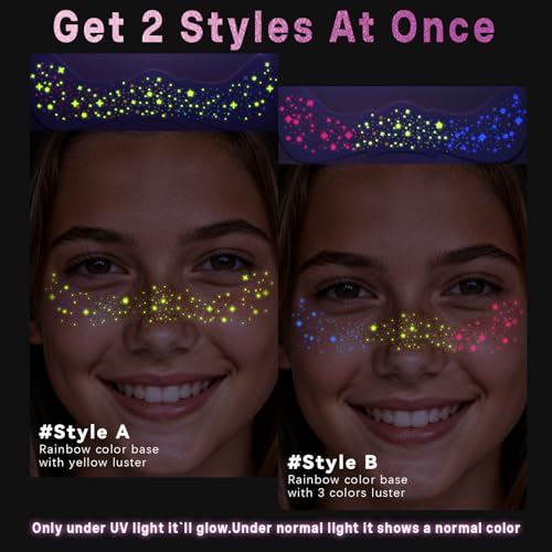 Rainbow Body Glitter Stick,Waterproof Glitter Gel Singer Concert Stage Performance Outfit Hair & Face Body Glitter Makeup Accessories.