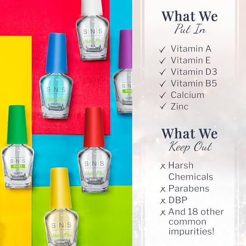 SNS Dip Powder Bases and Sealers Set - 5 Pack, 0.5 Fl Oz Each - Healthy Nail Care