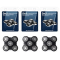 3 Pack Replacement 5-Head Shaver Heads for Remington Balder Pro XR7000 - Compatible with XR7000, Easy to Install, Stainless Steel Blades