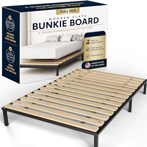 Treaton Full Size Wooden Bunkie Board 0.68-Inch Bed Slats 72x54 Beige - Standard / Full