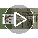 Rustic Brown Folding Dining Table with Wheels & 2-Tier Shelf - Expandable Kitchen & Living Room Furniture