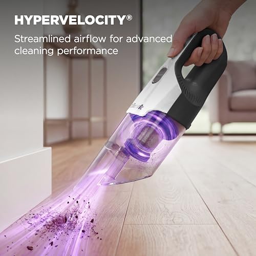 Shark Cyclone PET Handheld Vacuum Pearl White AA701 - Cordless, Powerful Pet Hair Cleaner