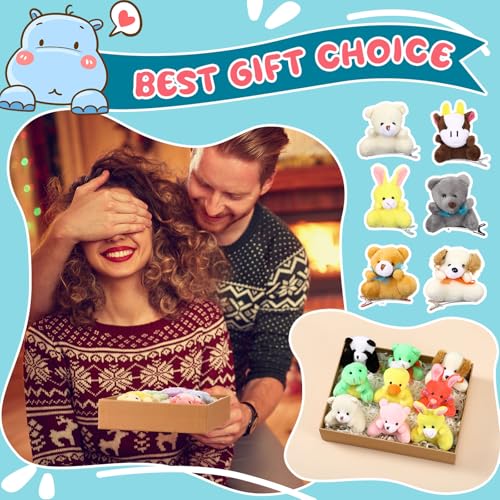 30 Pcs Plush Animal Hair Clips - Rave Trinkets for Festivals & Parties - Variation: Animal