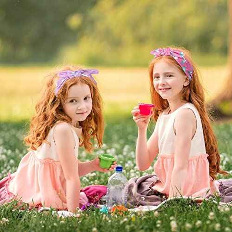 Jexine 6 Pcs Unicorn Headband for Girls, Bow Knot Headbands, Rainbow Hair Bands for Girls 4-6 Comfortable Cute Hair Accessories for Kids Party Favors