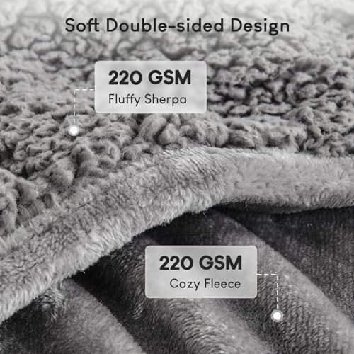Cottonblue Weighted Blanket Queen Size 20 lbs 60x80 Inches Grey for Adults