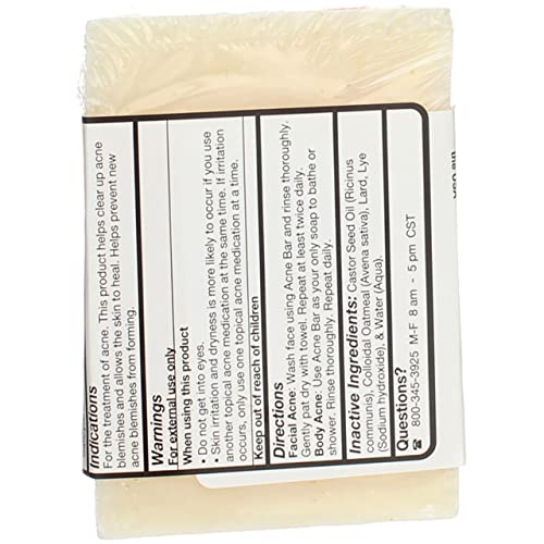 Grandma's Pure & Natural Acne Bar for Oily Skin 4 oz