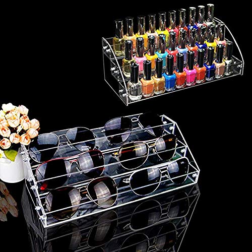 Wadrac 3 Tiers Acrylic Nail Polish & Essential Oils Display Stand – 2PCS
