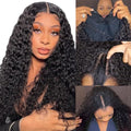 ROYAL IMPRESSION V Part Wig Human Hair Deep Wave 18 Inch Upgrade